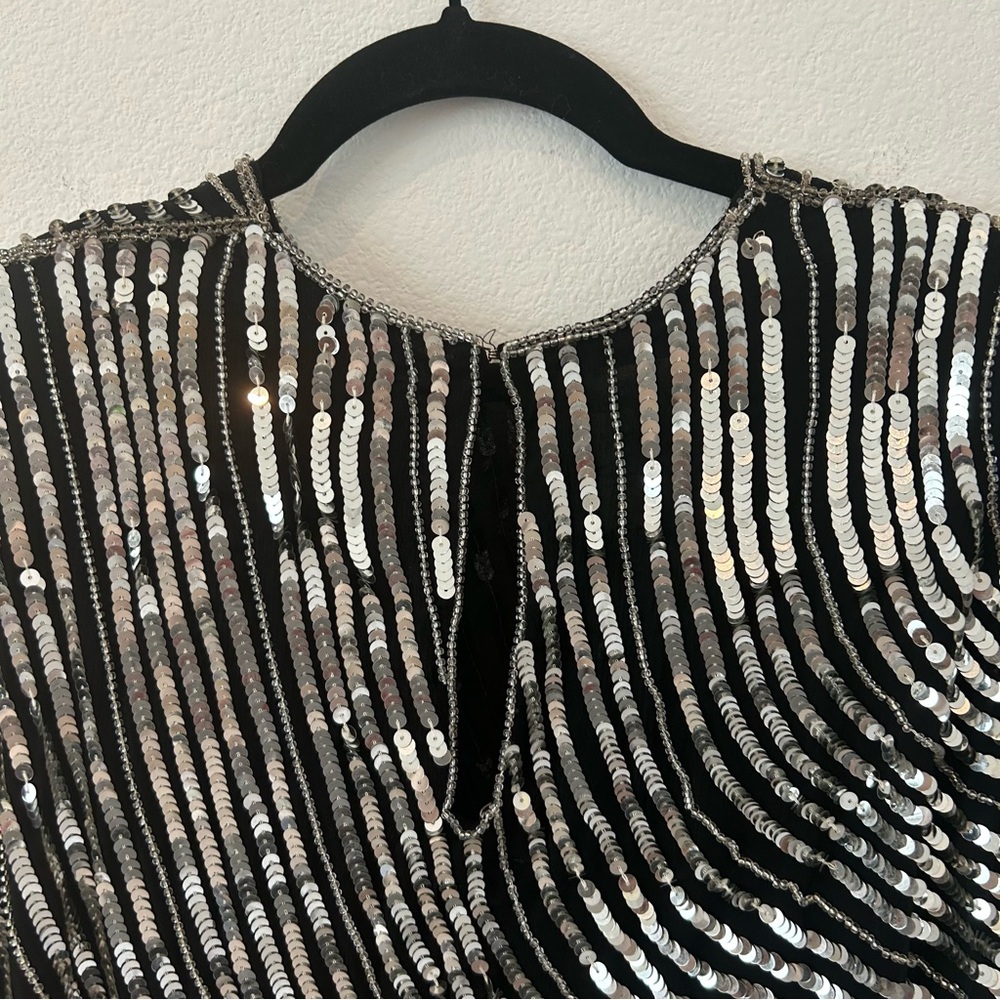Vintage Judith Ann Creations Sequined Cocktail Dress - Picture 5 of 7
